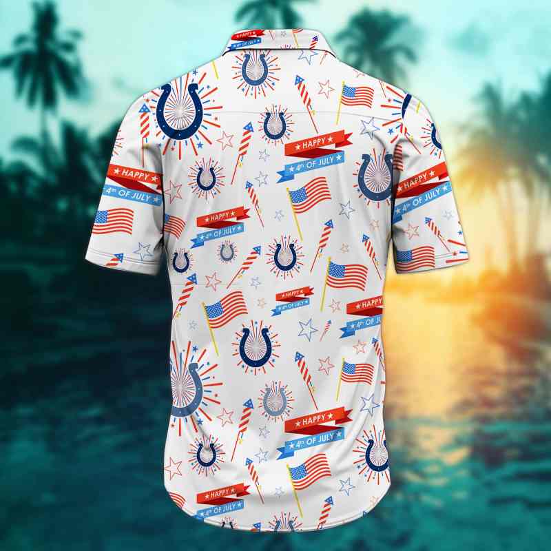 Lifestyle mockup of the Indianapolis Colts Button Shirt