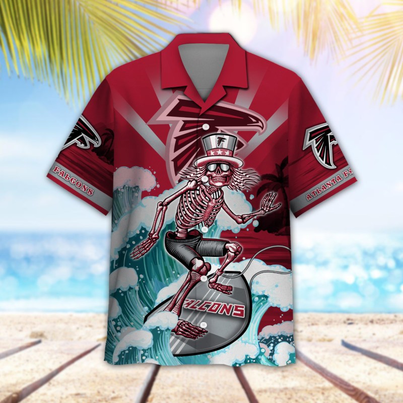 Atlanta Falcons Button Shirt Side View