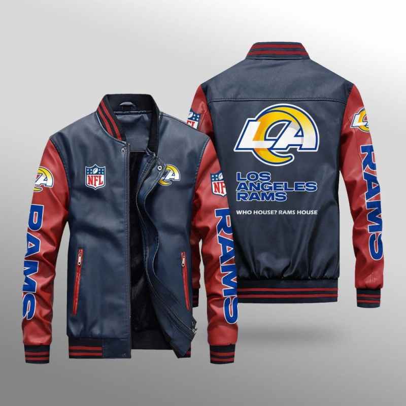 Los Angeles Rams Leather Bomber Jacket