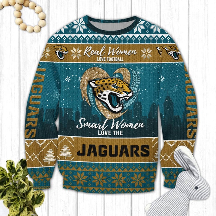 Jacksonville Jaguars Woolen Sweater - Front View