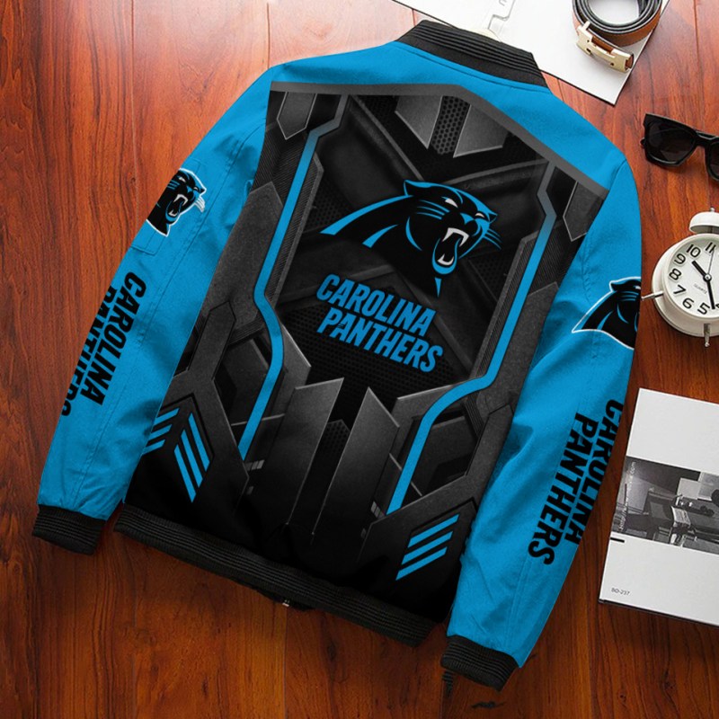 Carolina Panthers Bomber Jacket Back