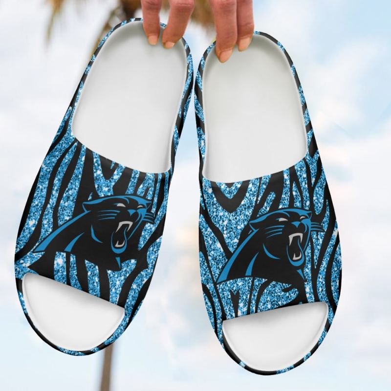 Carolina Panthers Yeezy Slippers