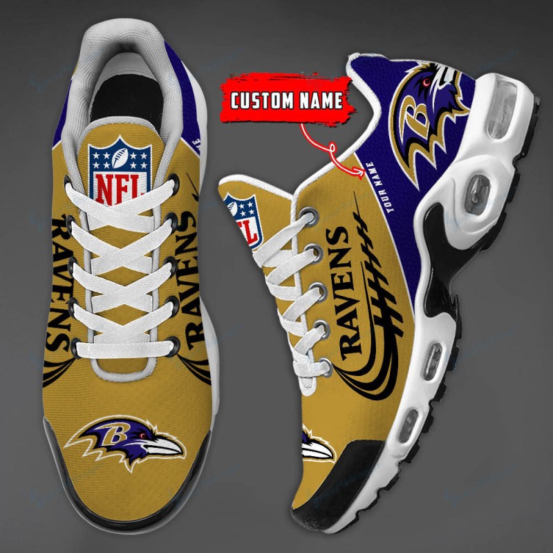 Baltimore Ravens Personalized Plus T-N Youth Sneakers