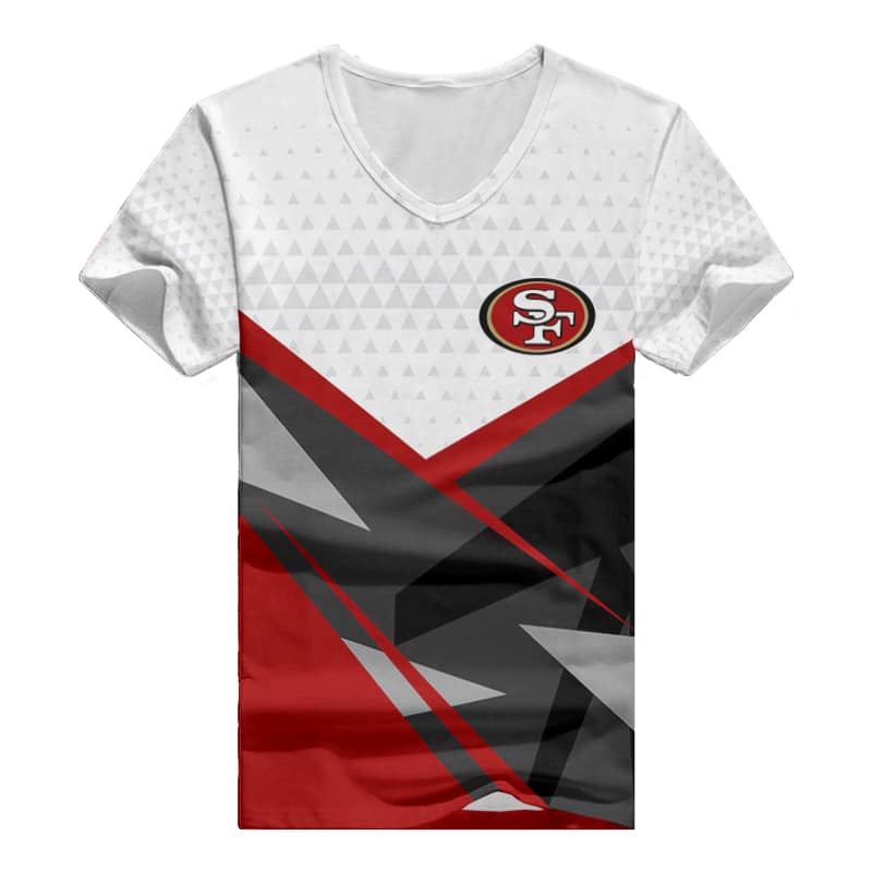 San Francisco 49ers V-neck Women T-shirt