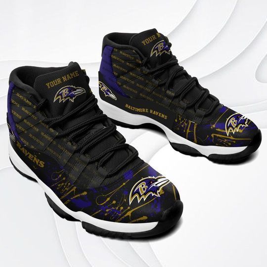 Baltimore Ravens AJD11 Sneakers Side View