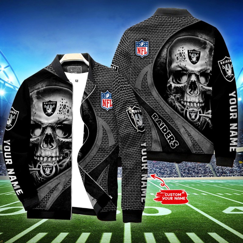 Las Vegas Raiders Personalized Bomber Jacket