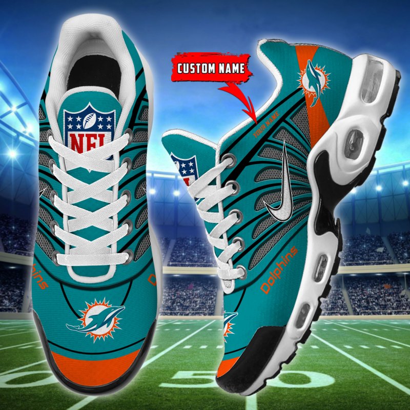 Miami Dolphins Youth Sneakers Front View
