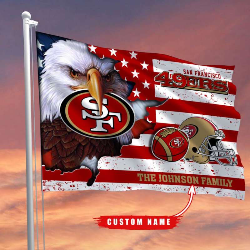 San Francisco 49ers Flag Custom Name