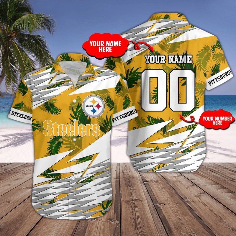 Pittsburgh Steelers Personalized Button Shirt Sizing Chart