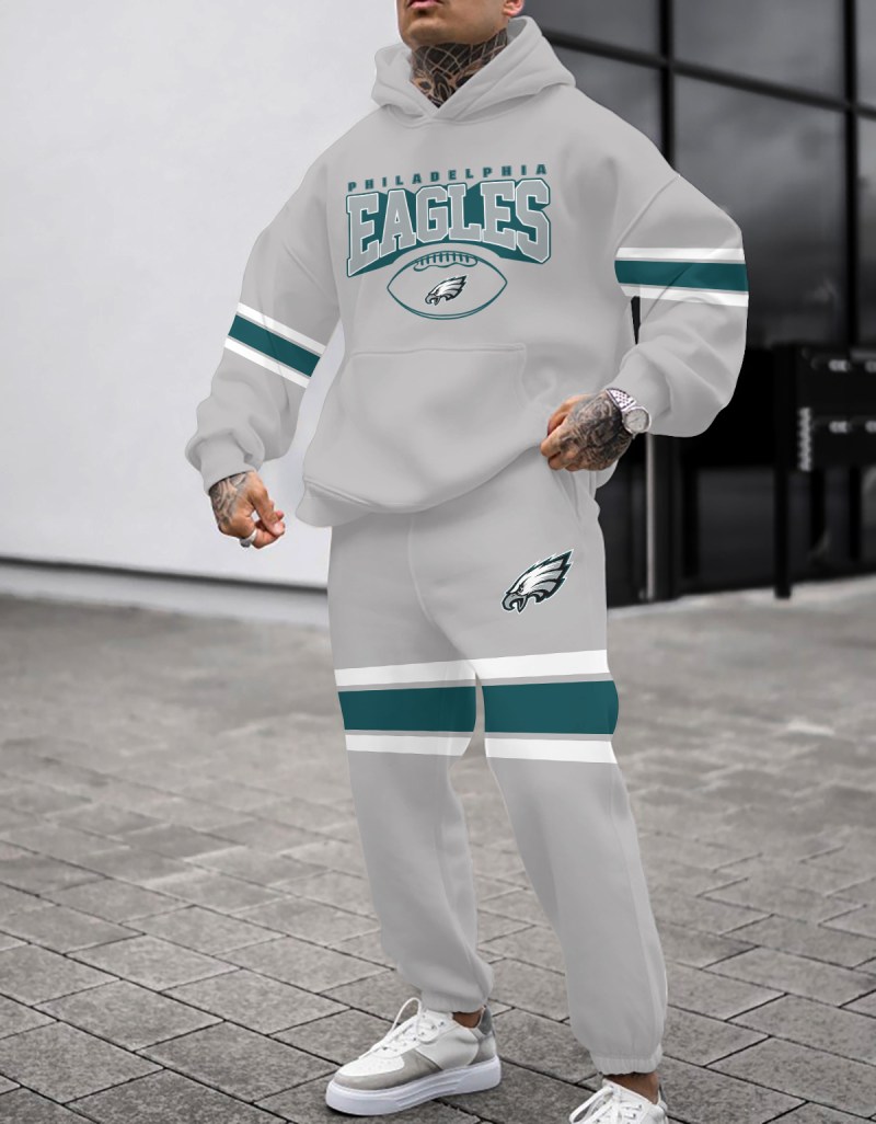Philadelphia Eagles Combo Pullover Hoodie and Sweatpants