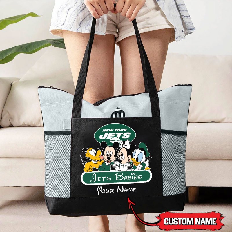 New York Jets Tote Bag Gray
