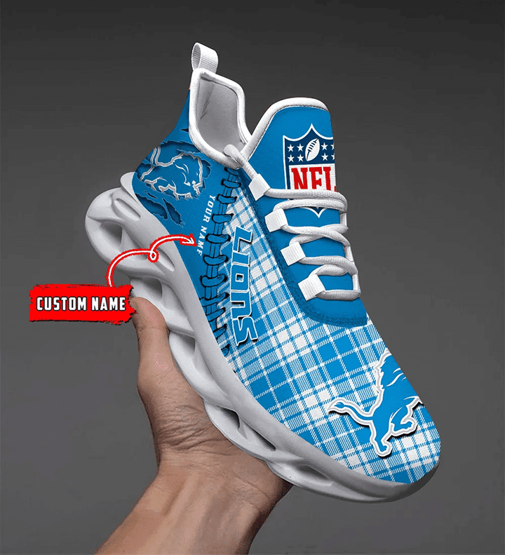 Detroit Lions Personalized Yezy Running Sneakers
