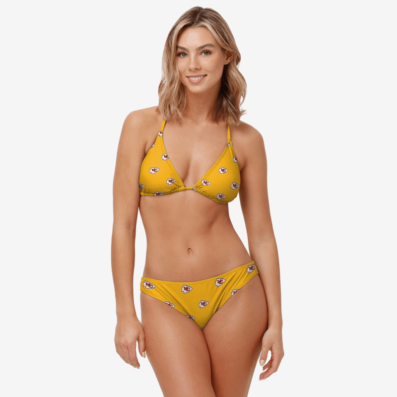 Kansas City Chiefs Women's Mini Print Bikini Image 4