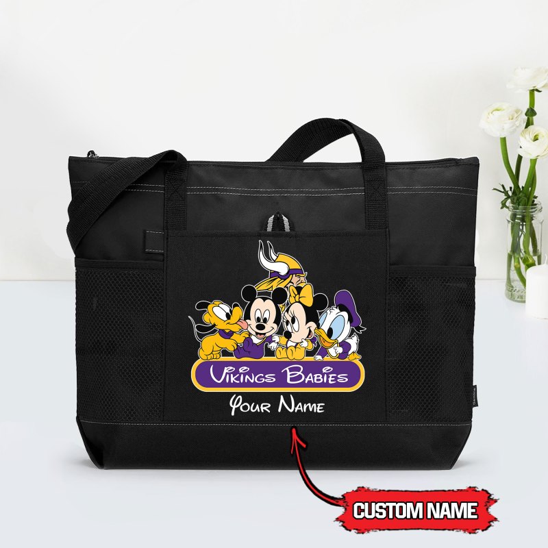 Minnesota Vikings Tote Bag Black