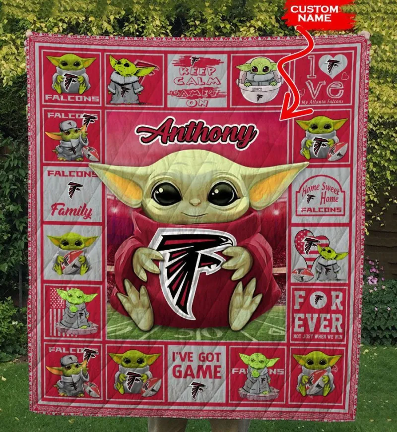 Atlanta Falcons Personalized Premium Quilt Image 2