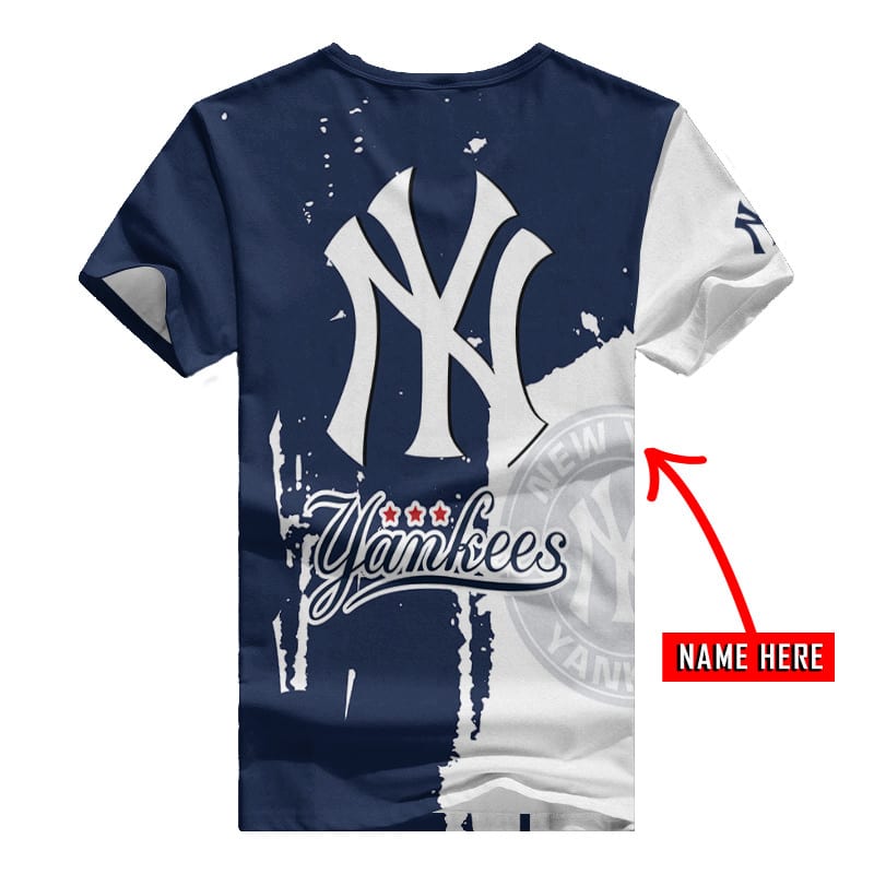 New York Yankees Personalized T-shirt Close Up