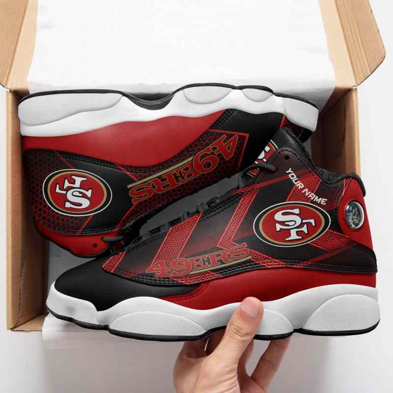 San Francisco 49ers Personalized Air JD13 Sneakers