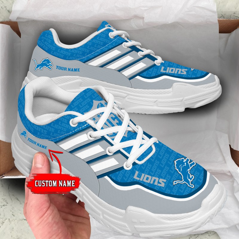Detroit Lions Personalized Chunky Sneakers