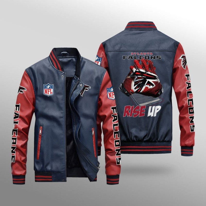 Atlanta Falcons Leather Bomber Jacket