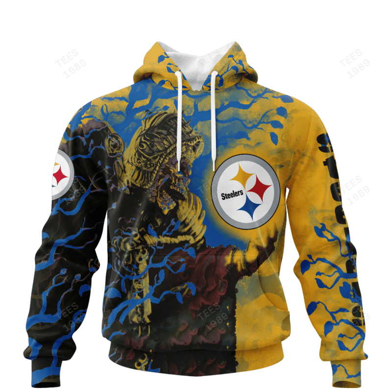 Pittsburgh Steelers All Over Printed Ugly Christmas Sweater Image 1