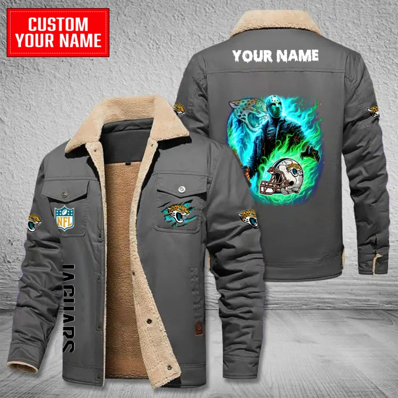 Jacksonville Jaguars Gray Bomber Jacket