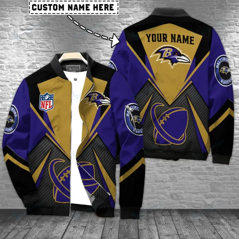 Baltimore Ravens Personalized Bomber Jacket