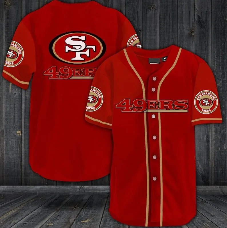 San Francisco 49ers Baseball Jersey Shirt