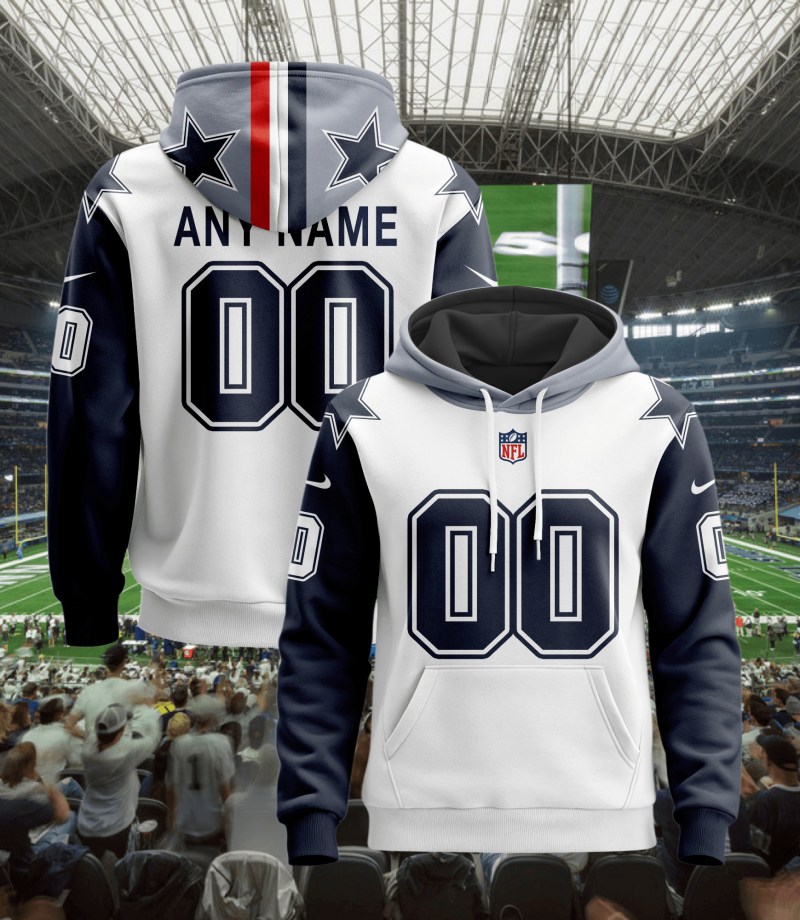 Dallas Cowboys New Personalized Football Hoodie