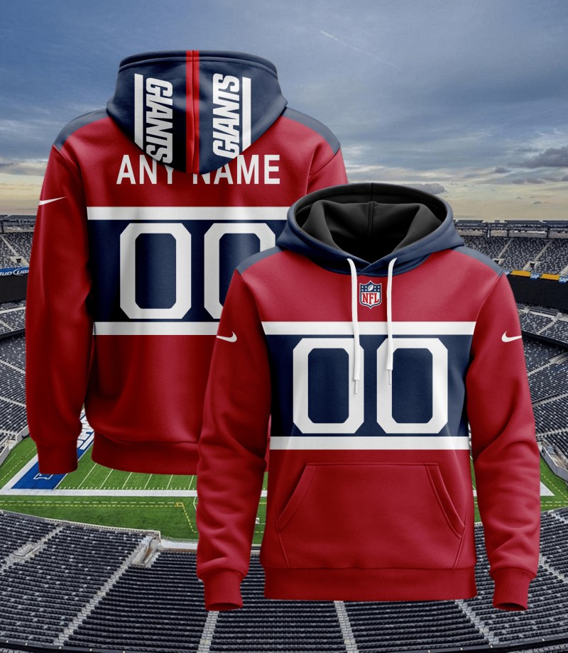 New York Giants Personalized Hoodie