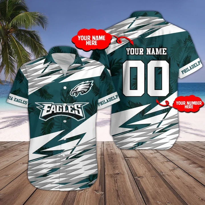 Sizing Chart for Philadelphia Eagles Button Shirt