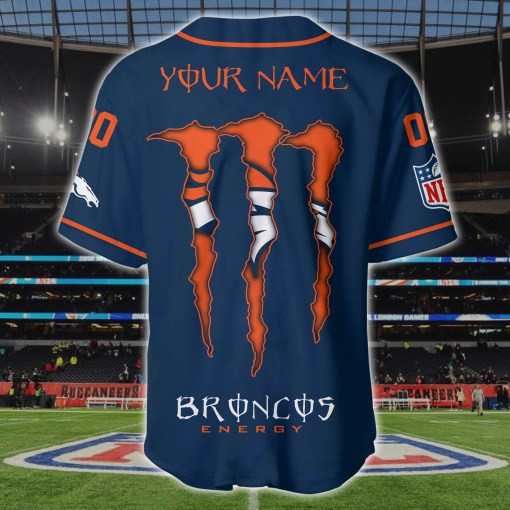 Front Design of Denver Broncos Personalized Jersey