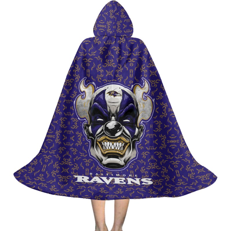 Baltimore Ravens Halloween Cloak Back View