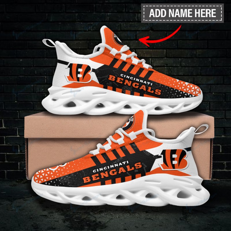 Cincinnati Bengals Personalized Yezy Running Sneakers