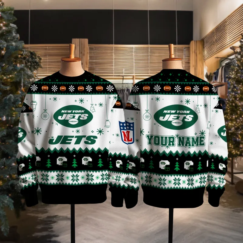 New York Jets Ugly Christmas Sweater - Full View