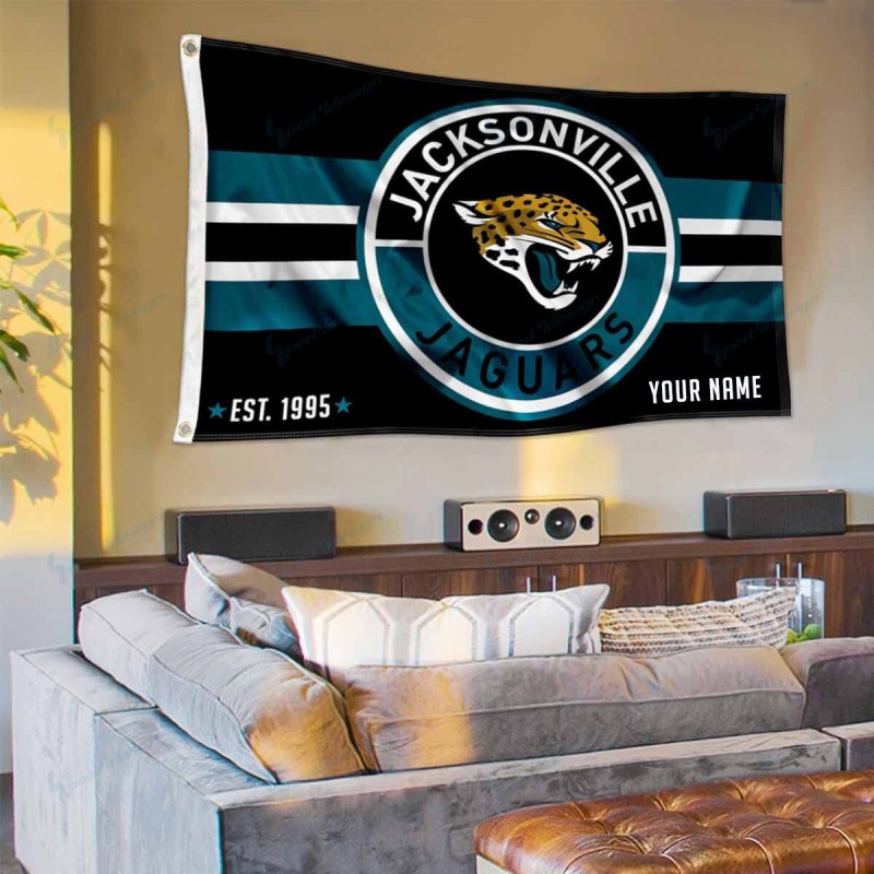 Jacksonville Jaguars Personalized Flag