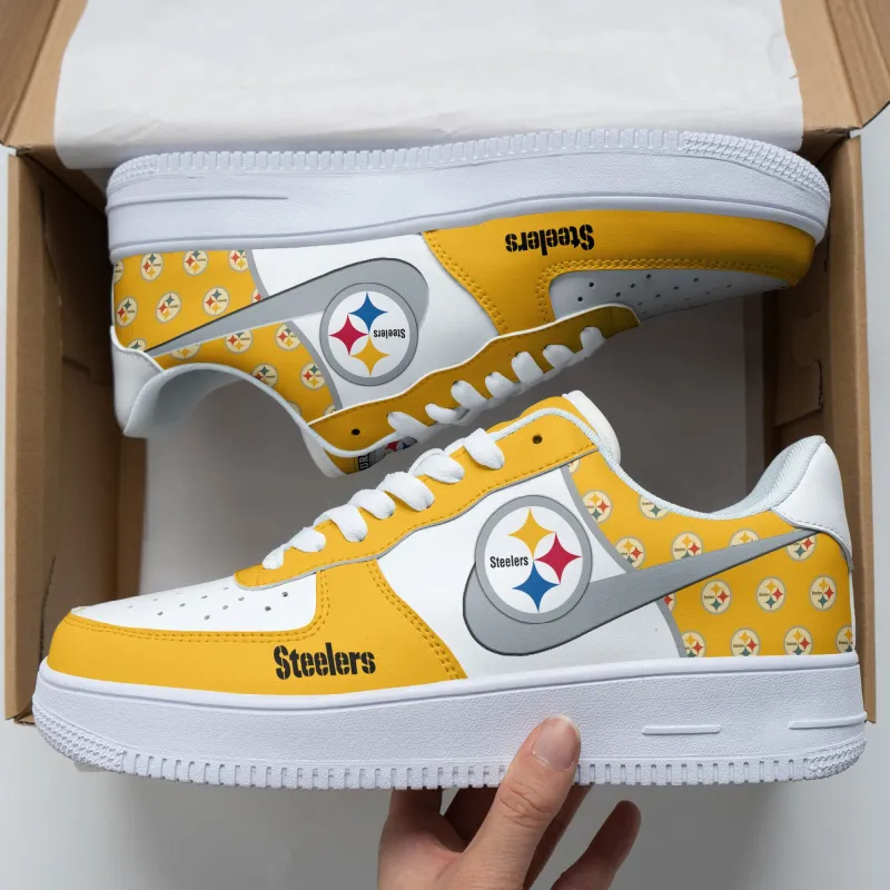 Pittsburgh Steelers AF1 Shoes Front View