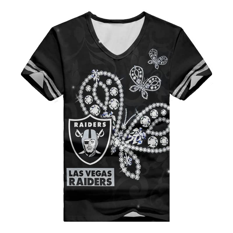 Las Vegas Raiders V-neck Women T-shirt