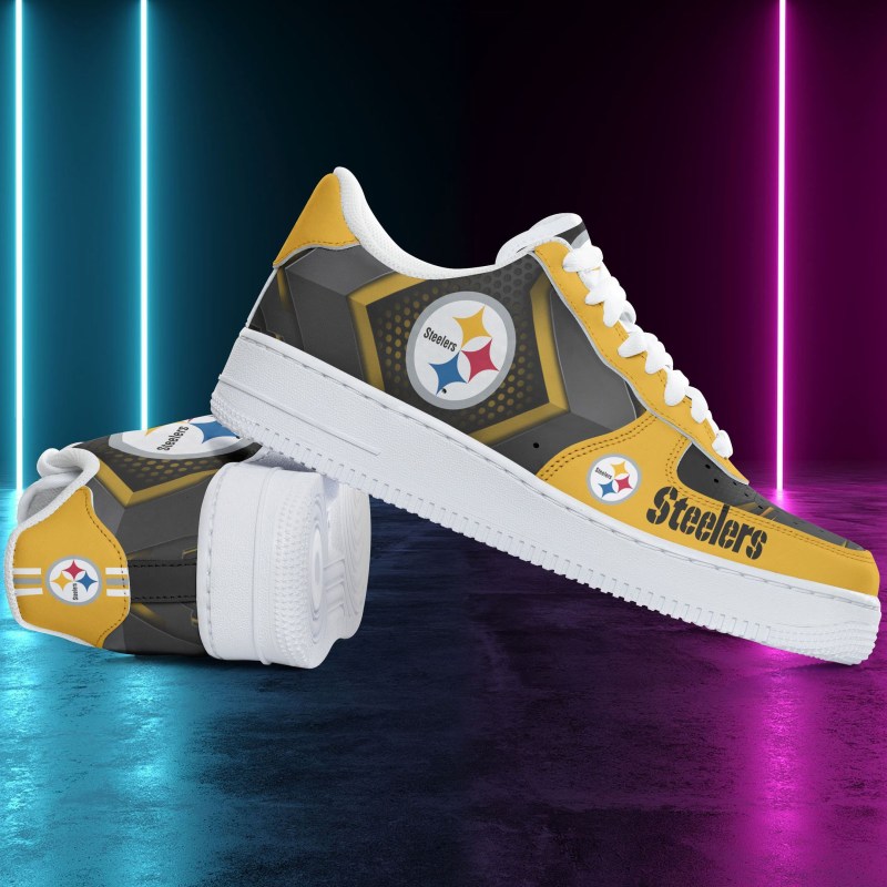 Pittsburgh Steelers AF1 Shoes Side View