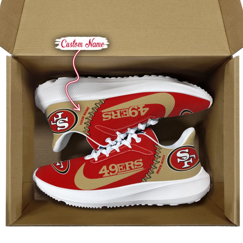 San Francisco 49ers Running Shoes Side View
