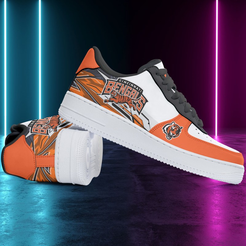 Cincinnati Bengals AF1 Shoes - Side View