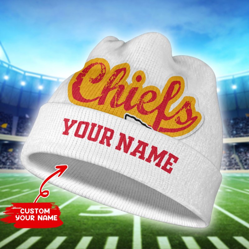 Kansas City Chiefs Personalized Wool Beanie