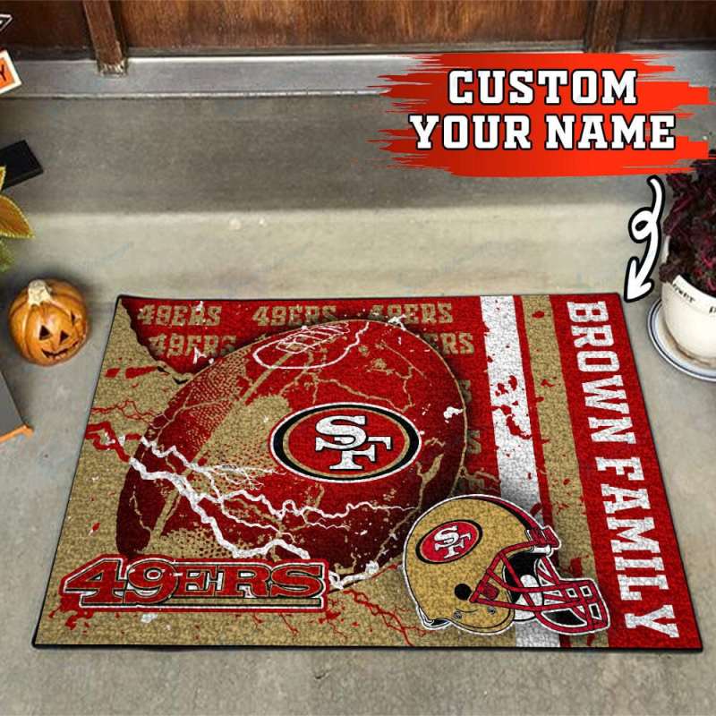San Francisco 49ers Personalized Doormat