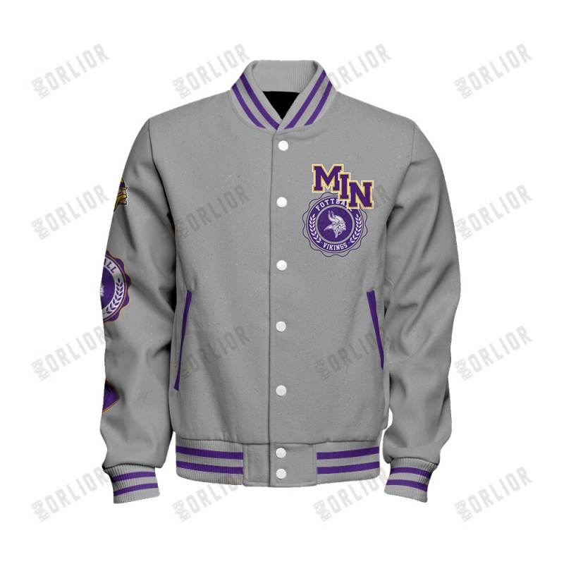 Detail of Minnesota Vikings Varsity Jacket
