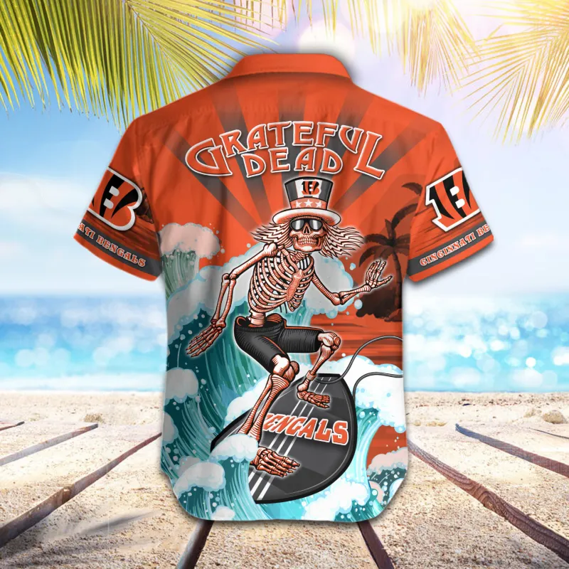 Cincinnati Bengals Button Shirt Back View