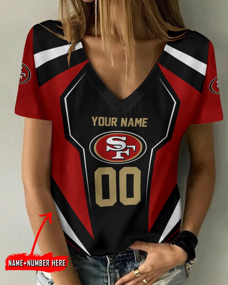 San Francisco 49ers V-neck T-shirt