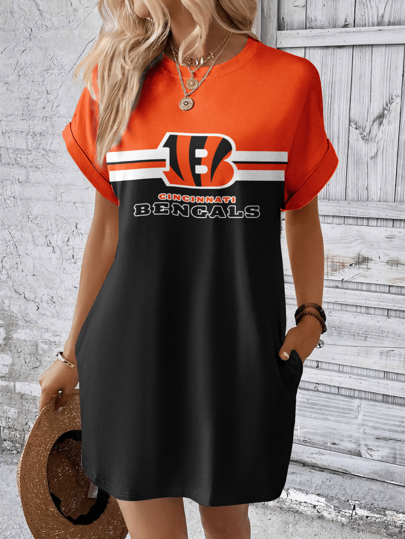 Cincinnati Bengals Women's Hidden Pocket Dress