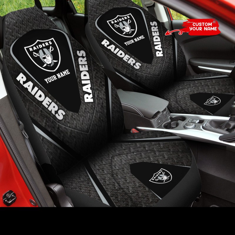 Las Vegas Raiders Personalized Car Seat Covers