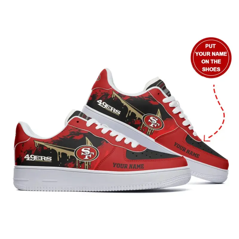 San Francisco 49ers Personalized AF1 Shoes Image 2