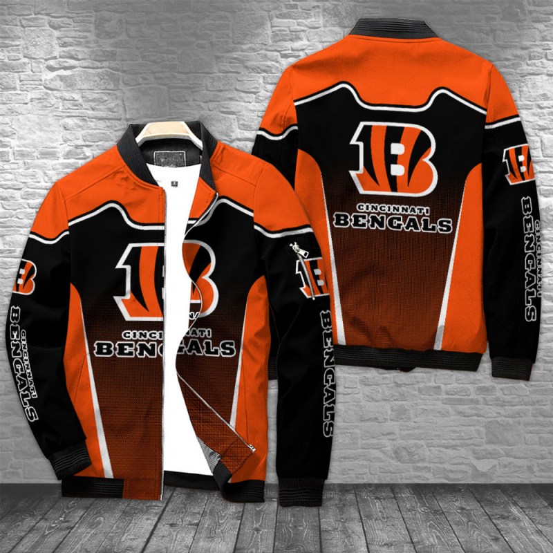 Cincinnati Bengals Bomber Jacket Front View