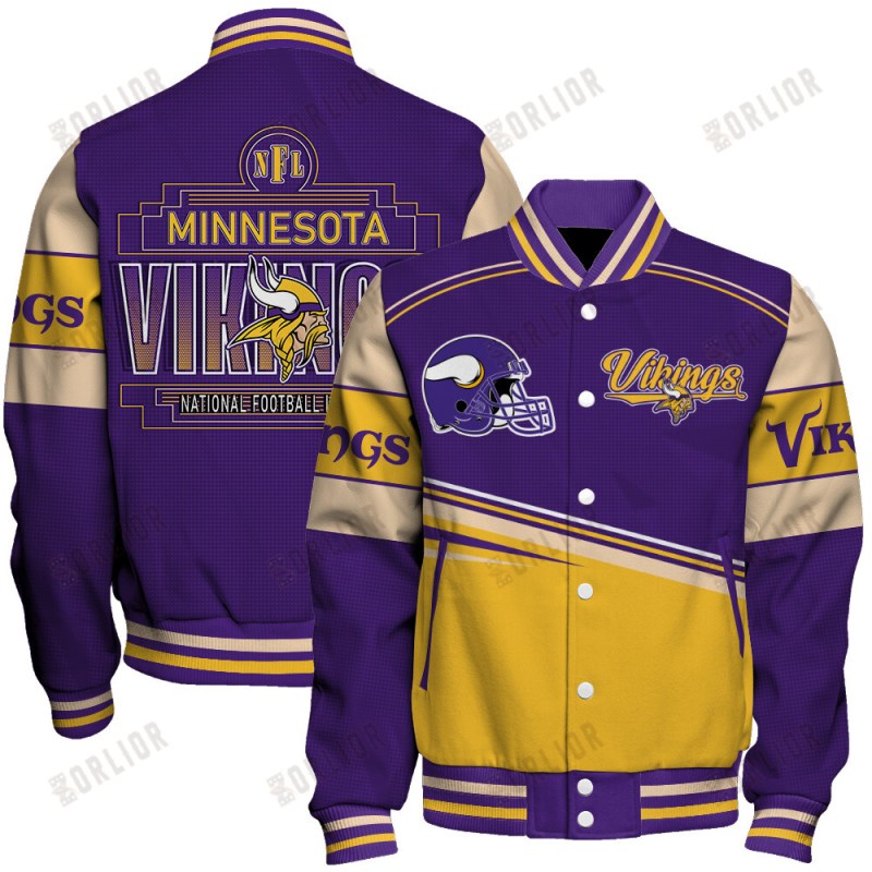 Minnesota Vikings Personalized Unisex Varsity Jacket
